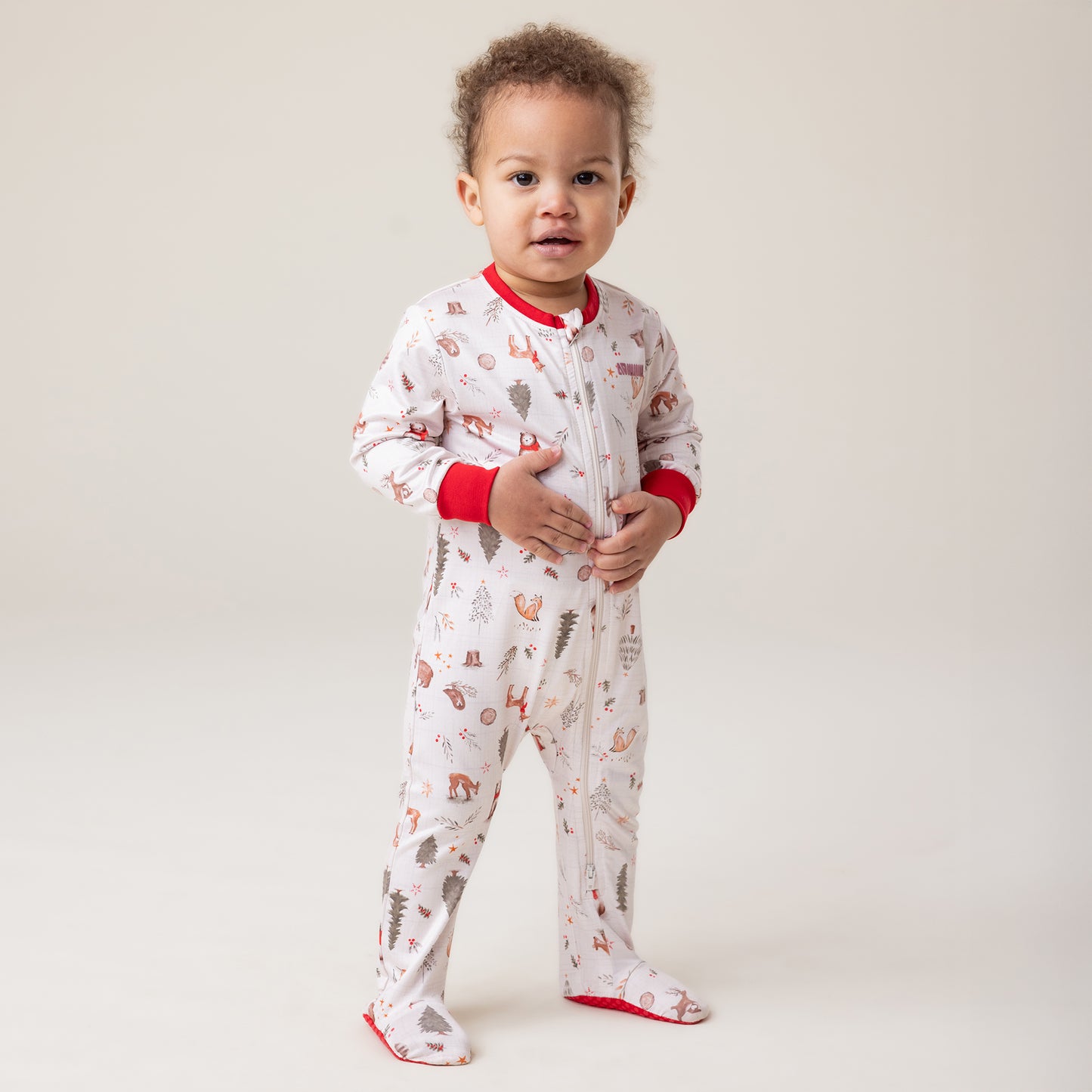 Pyjama pour Bébé Noel dans la forêt F25p159
