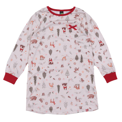 Robe de nuit Noel dans la forêt F25p82
