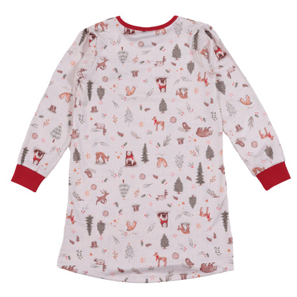 Robe de nuit Noel dans la forêt F25p82