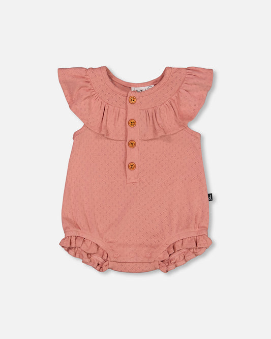 Boutique Petites Fleurs - Barboteuse en coton biologique F30A40 - Deux par Deux