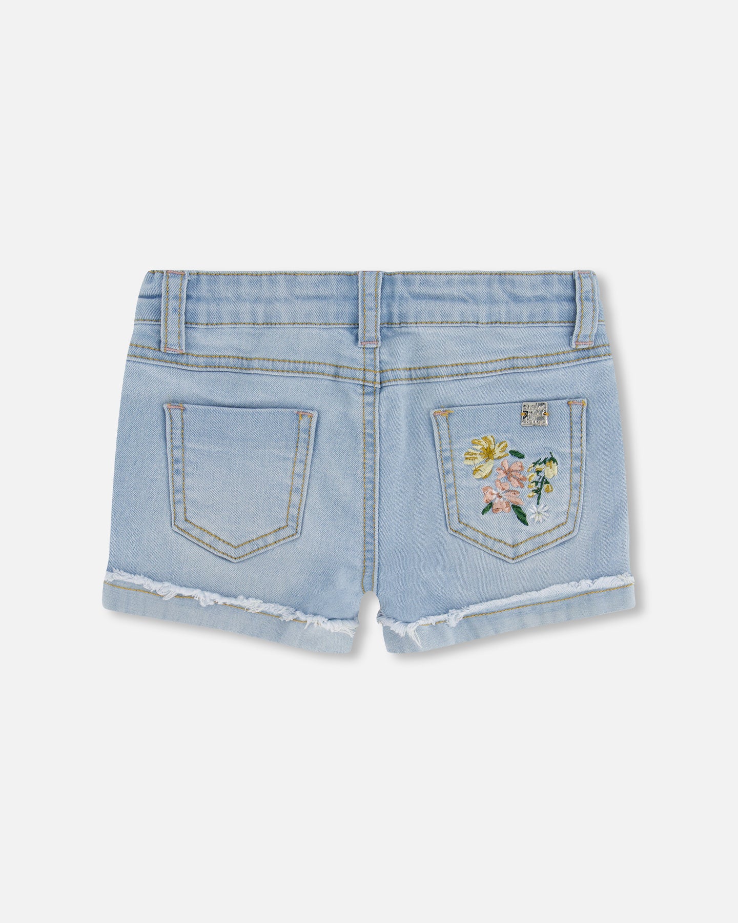 Boutique Petites Fleurs - Short en denim Un été romantique F30H26 - Deux par Deux