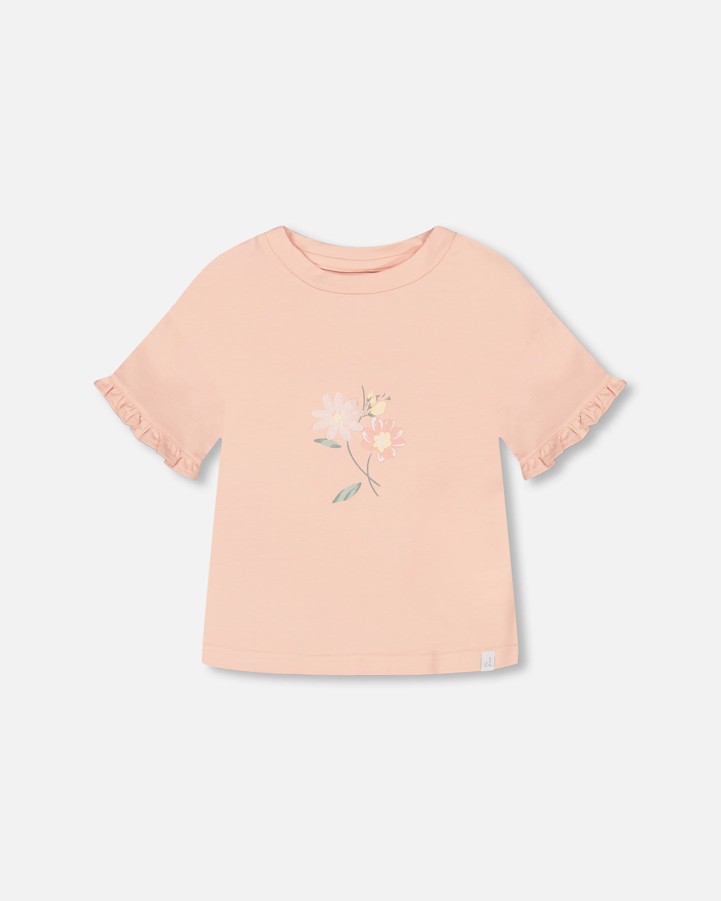 Boutique Petites Fleurs - Haut avec volants Rose un été romantiques F30H70 - Deux par Deux