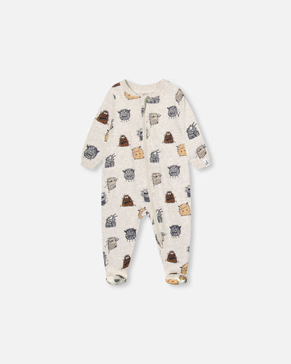 Boutique Petites Fleurs - Pyjama bébé Monstres F30PA40 - Deux par Deux