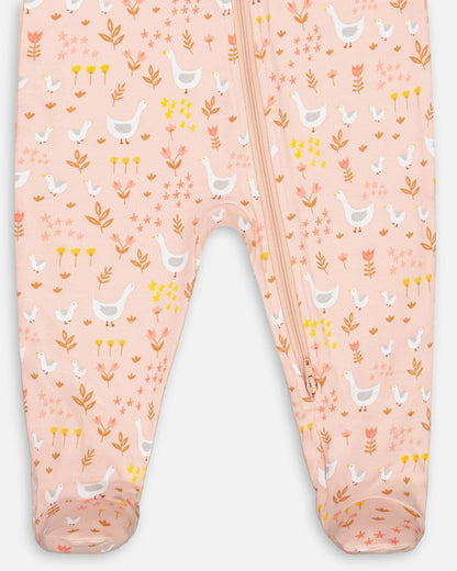 Boutique Petites Fleurs - Pyjama bébé Petites Les Oies F30PA40 - Deux par Deux