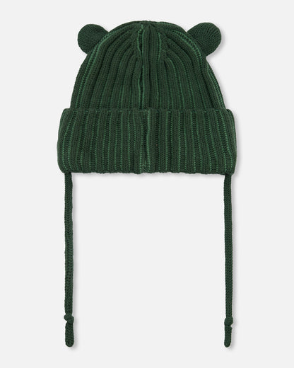 Boutique Petites Fleurs - Tuque en tricot pour bébé Vert Forêt F30WT23 - Deux par Deux