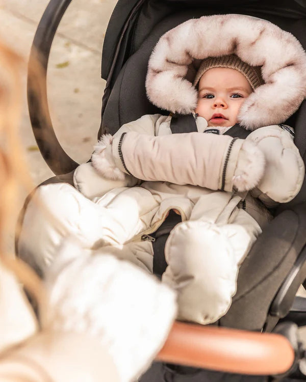 Boutique Petites Fleurs - Habit de neige une-pièce pour bébé sièges d'auto et poussettes - Deux par Deux