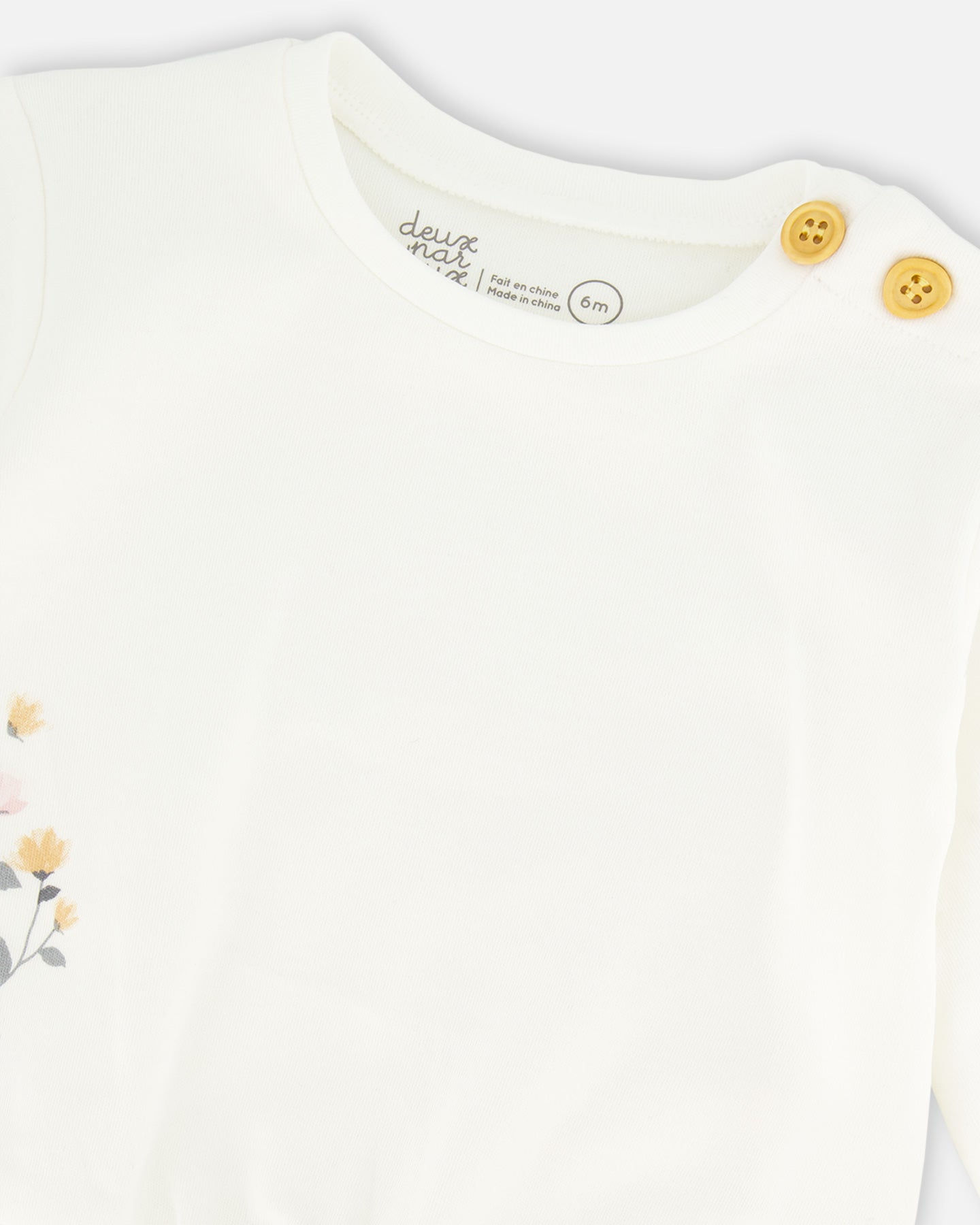 Boutique Petites Fleurs - emble pour bébé Fleurs de pommier imprimé fleurs G20A11 - Deux par Deux