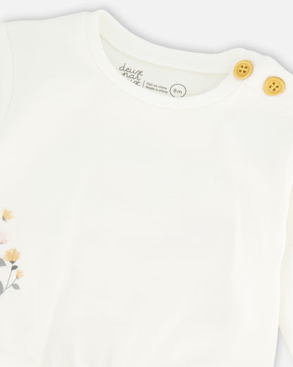 Boutique Petites Fleurs - emble pour bébé Fleurs de pommier imprimé fleurs G20A11 - Deux par Deux