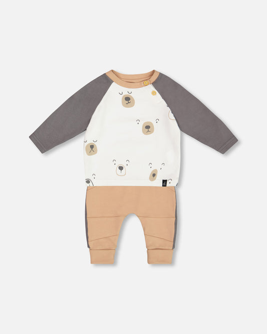 Boutique Petites Fleurs - Ensemble pour bébé Ourson G20C11 - Deux par Deux