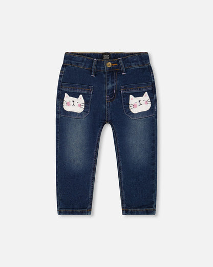 Boutique Petites Fleurs - Jeans chats les essentiels G20F20 - Deux par Deux