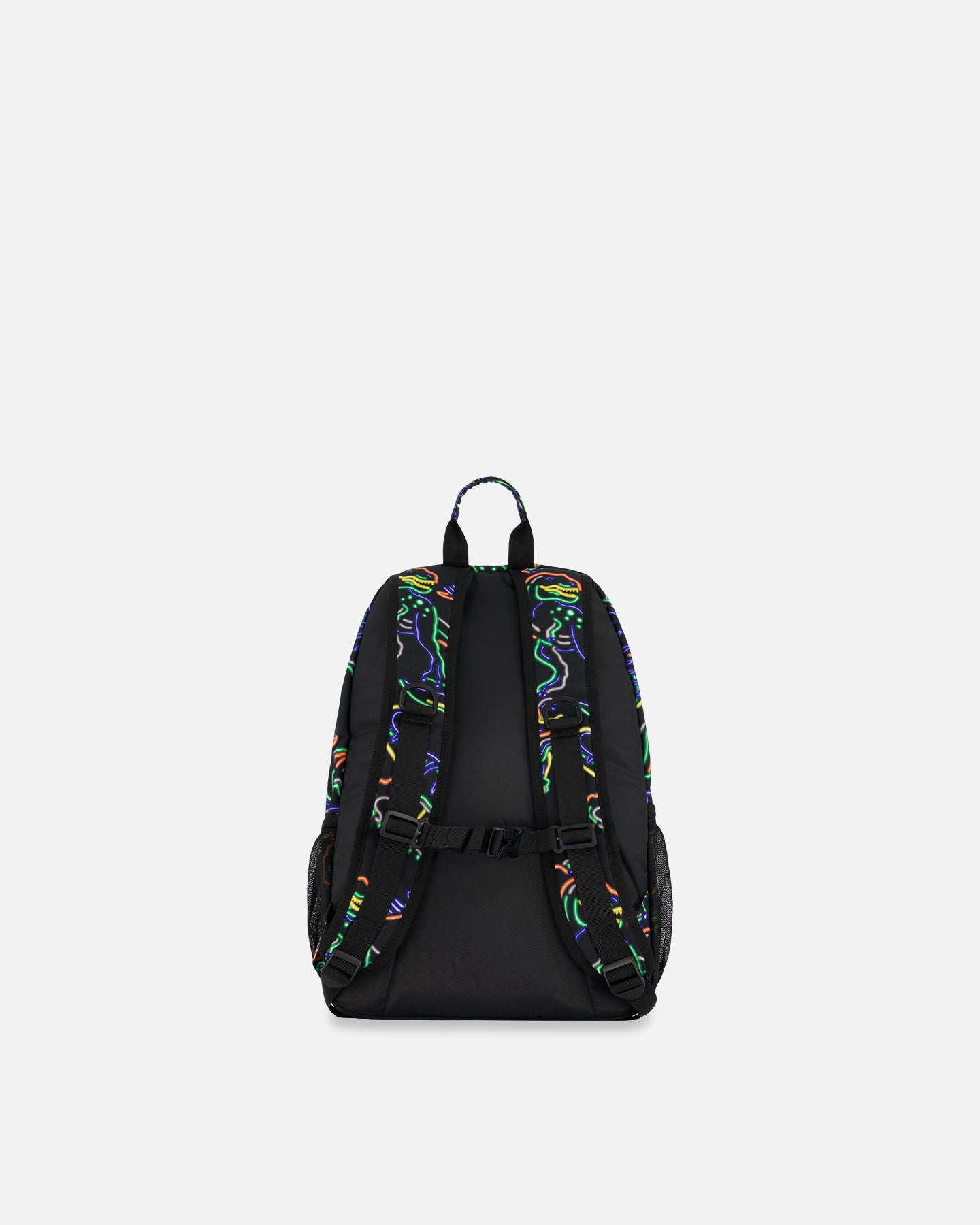 Boutique Petites Fleurs - Sac À Dos Noir Imprimé Dinosaures Néon - 18L/ G20ZSD_019 - Deux par Deux