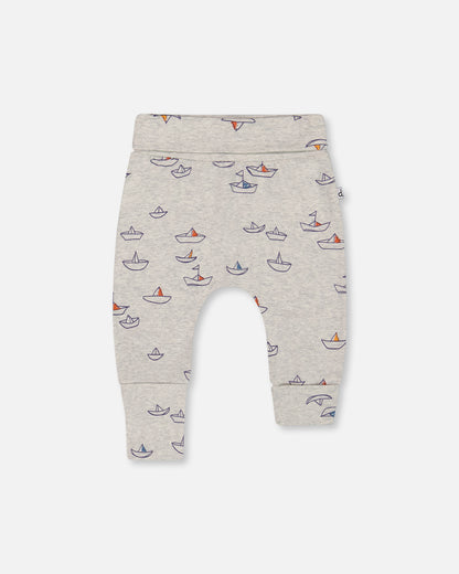 Pantalon évolutif petits bateaux  pour bébé G30C20 (à venir)