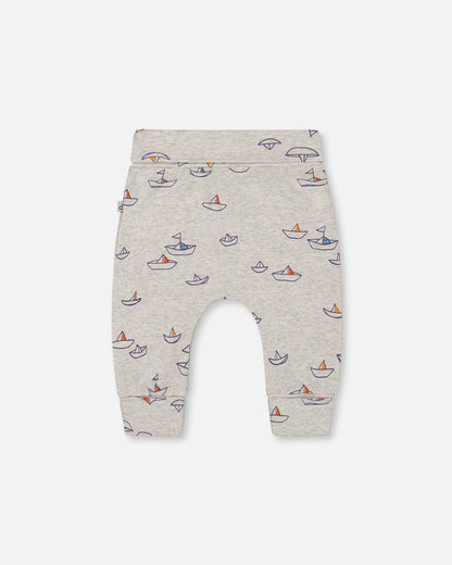 Pantalon évolutif petits bateaux  pour bébé G30C20 (à venir)