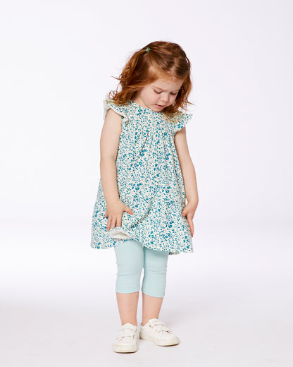 Robe petites fleurs turquoises G30F86 (à venir)