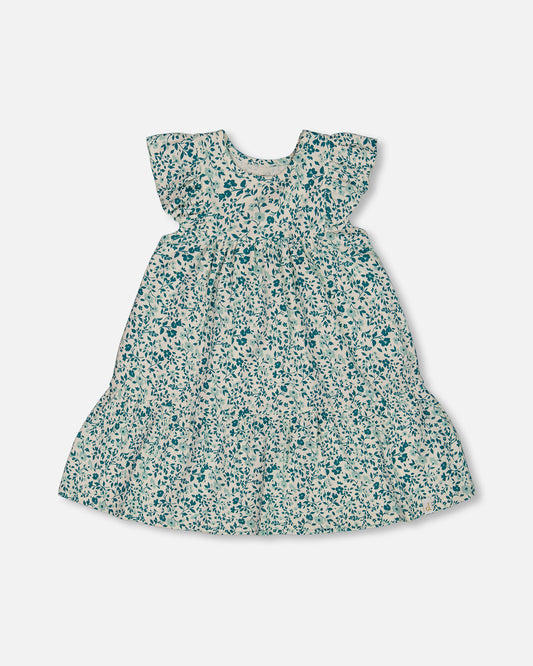 Robe petites fleurs turquoises G30F86 (à venir)