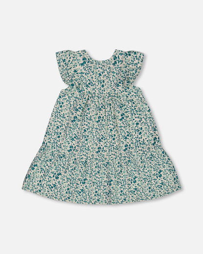 Robe petites fleurs turquoises G30F86 (à venir)