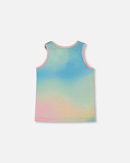 Camisole avec nœuds en tie-dye multicolore G30K73 (à venir)