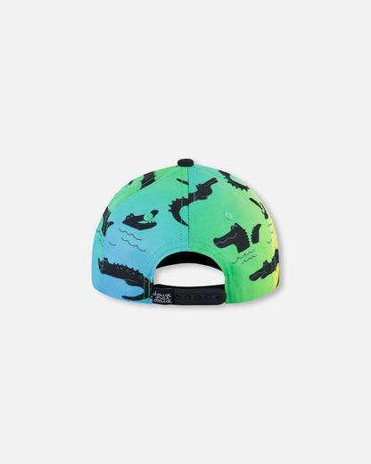 Casquette imprimée multicolore avec crocodiles noirs G30VBC (à venir)