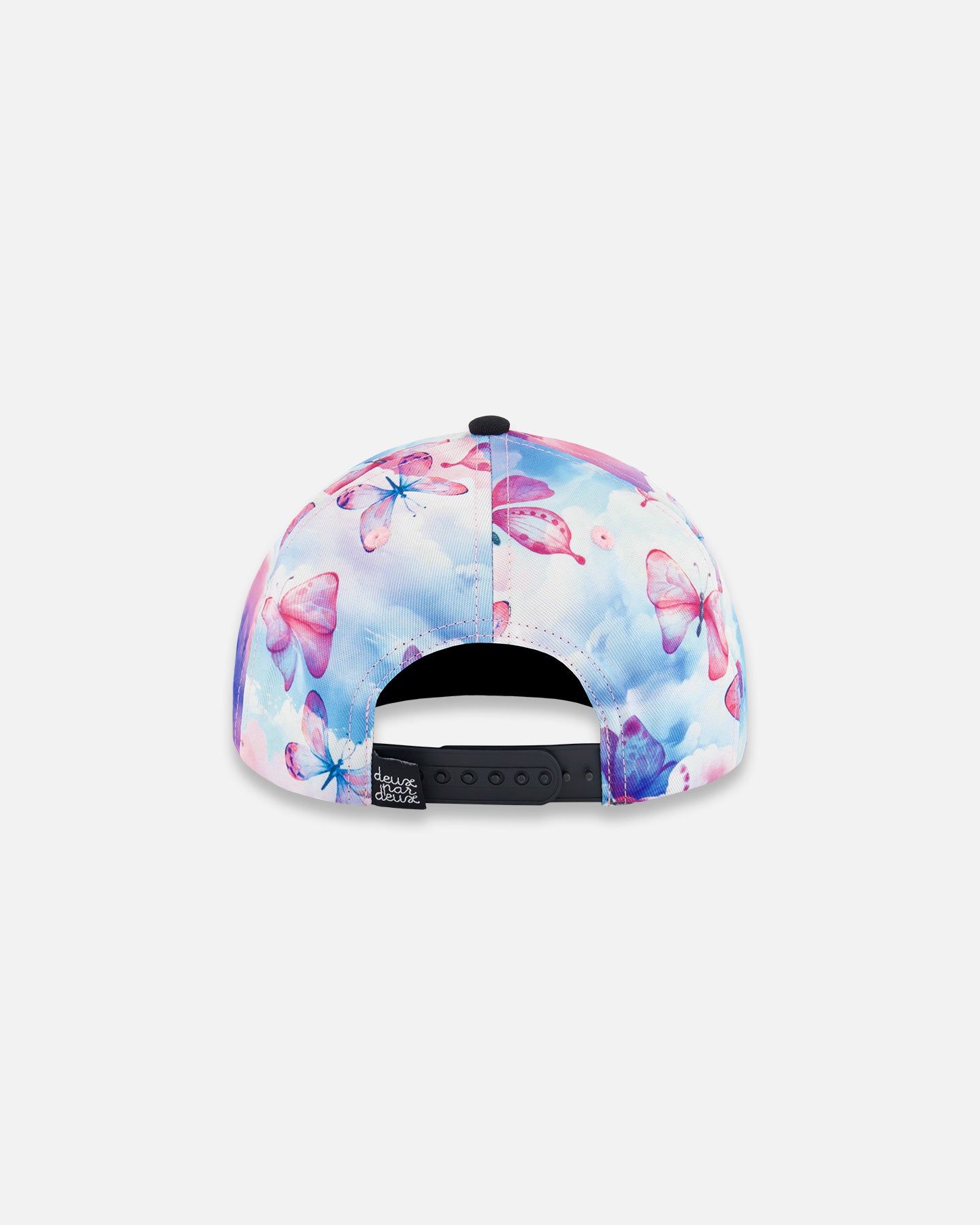 Casquette imprimée avec papillons sur fond noir et multicolore G30VGC (à venir)