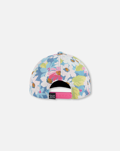 Casquette imprimée à fleurs blanches, roses et vertes G30VGC (à venir)