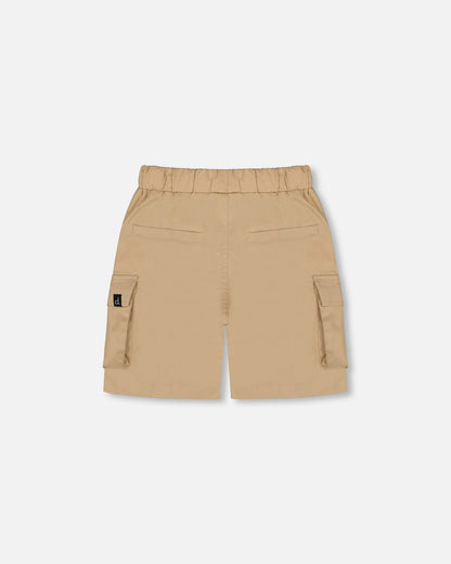 Short parachute avec poches cargo beige clair G30YB26 (à venir)