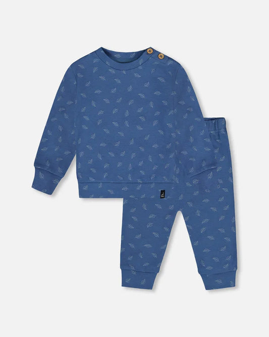 Ensemble Bleu pour bébé  Les 3 ours  H20D11