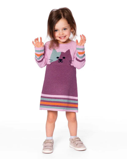 Robe en tricot Chat pour bébé et enfant H20ET85