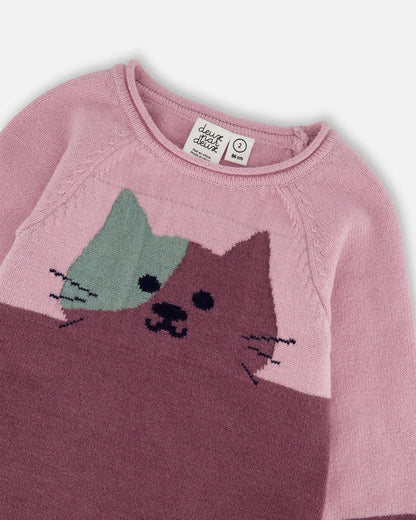 Robe en tricot Chat pour bébé et enfant H20ET85