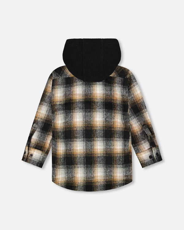 Chemise à carreau à capuchon H20U19