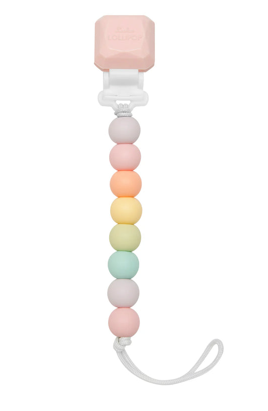 Boutique Petites Fleurs - Attache-suce en silicone Barbe à papa Loulou lollipop