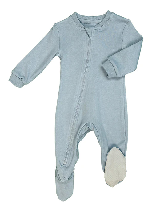 Boutique petites fleurs - Pyjama pour bébé et prématuré bleu - Zippyjamz
