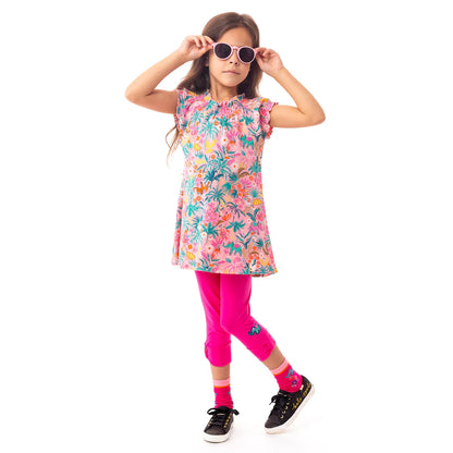 Boutique Petites Fleurs/ Tunique pinky pop Jungle asiatique S2402-09/ Nano collection