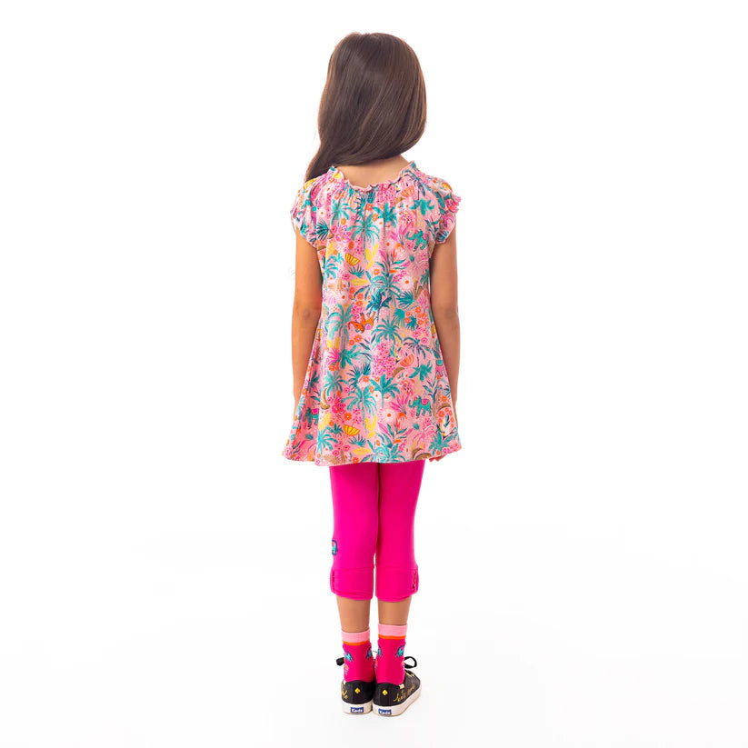 Boutique Petites Fleurs/ Tunique pinky pop Jungle asiatique S2402-09/ Nano collection