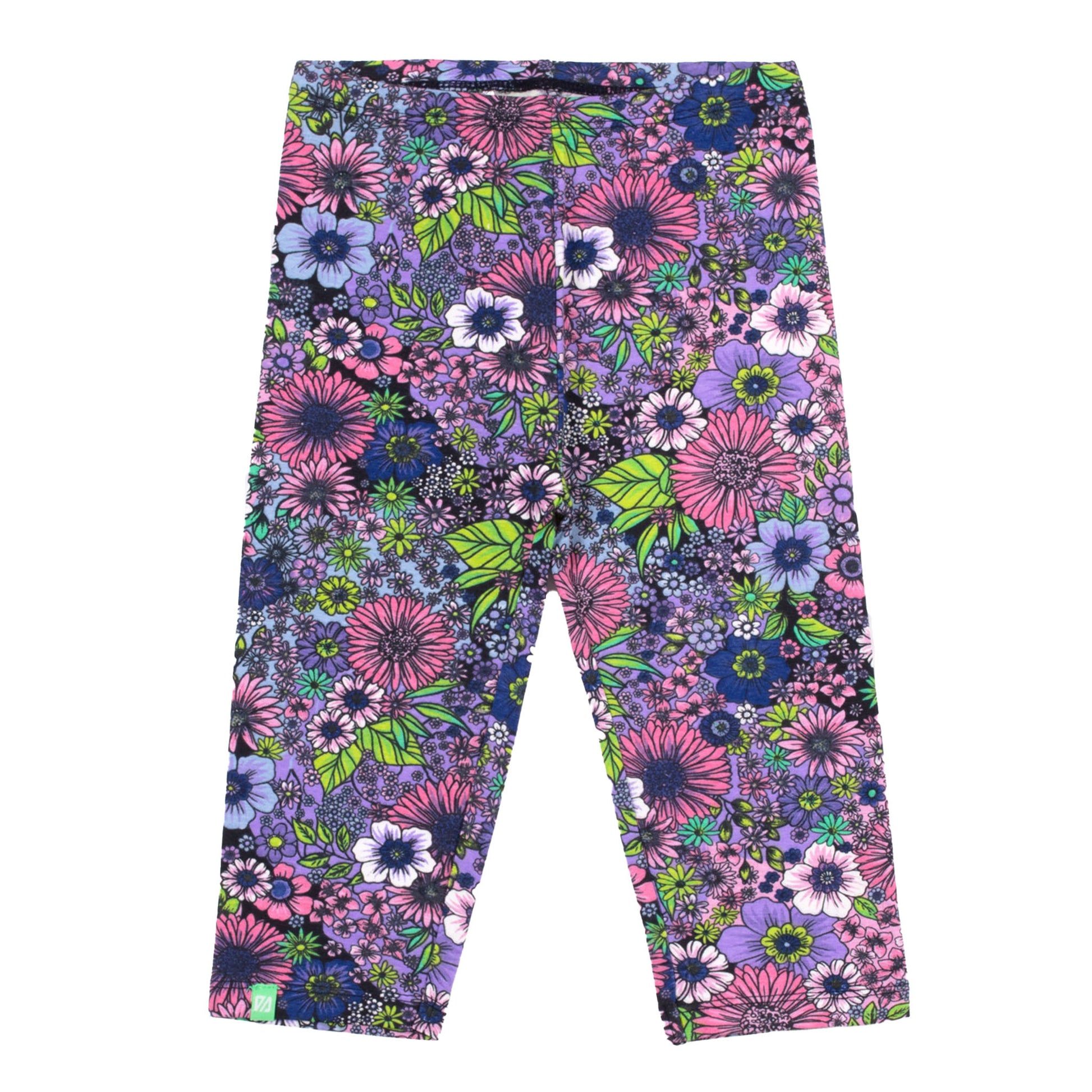 Boutique Petites Fleurs/ Legging 3/4 à motif fleuris Paix & amour S2406-07/ Nano collection