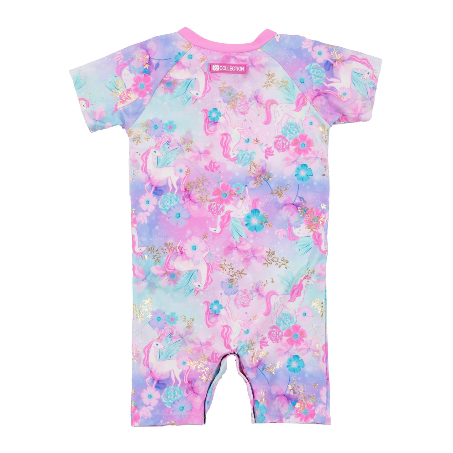 Boutique Petites Fleurs/ Combinaison maillot pour bébé Rose S24S334-1/ Nano collection