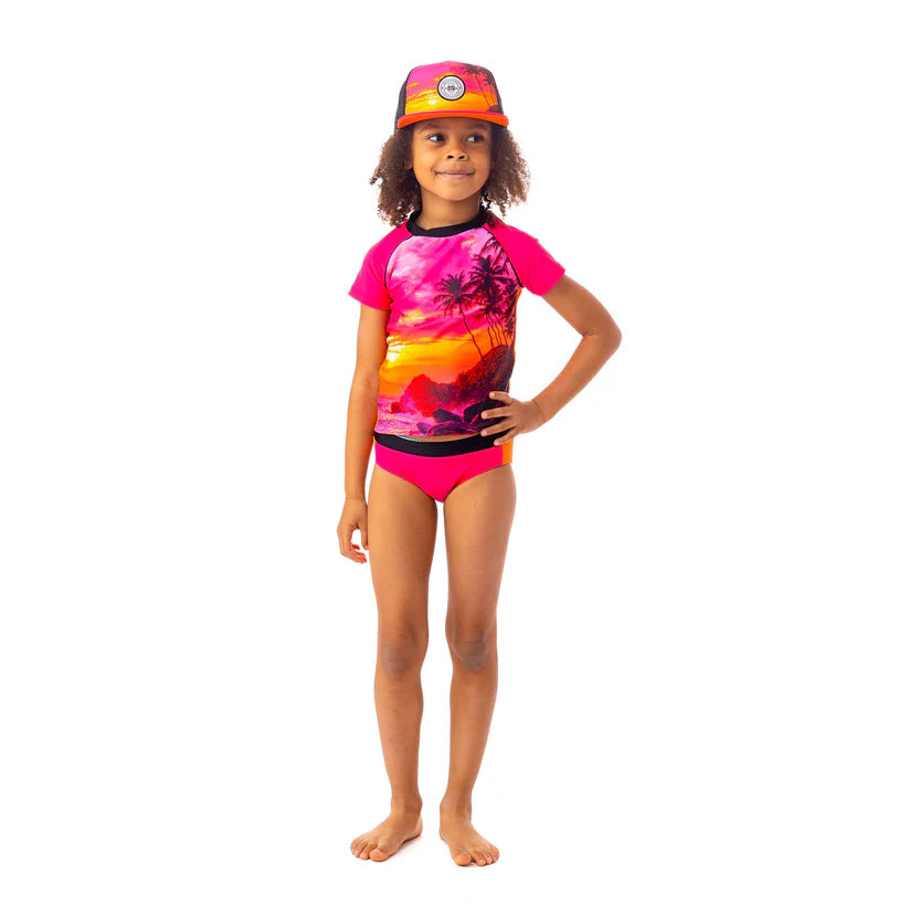 Boutique Petites Fleurs/ Maillot uv 2 pièces couché de soleil S24S36-02/ Nano collection