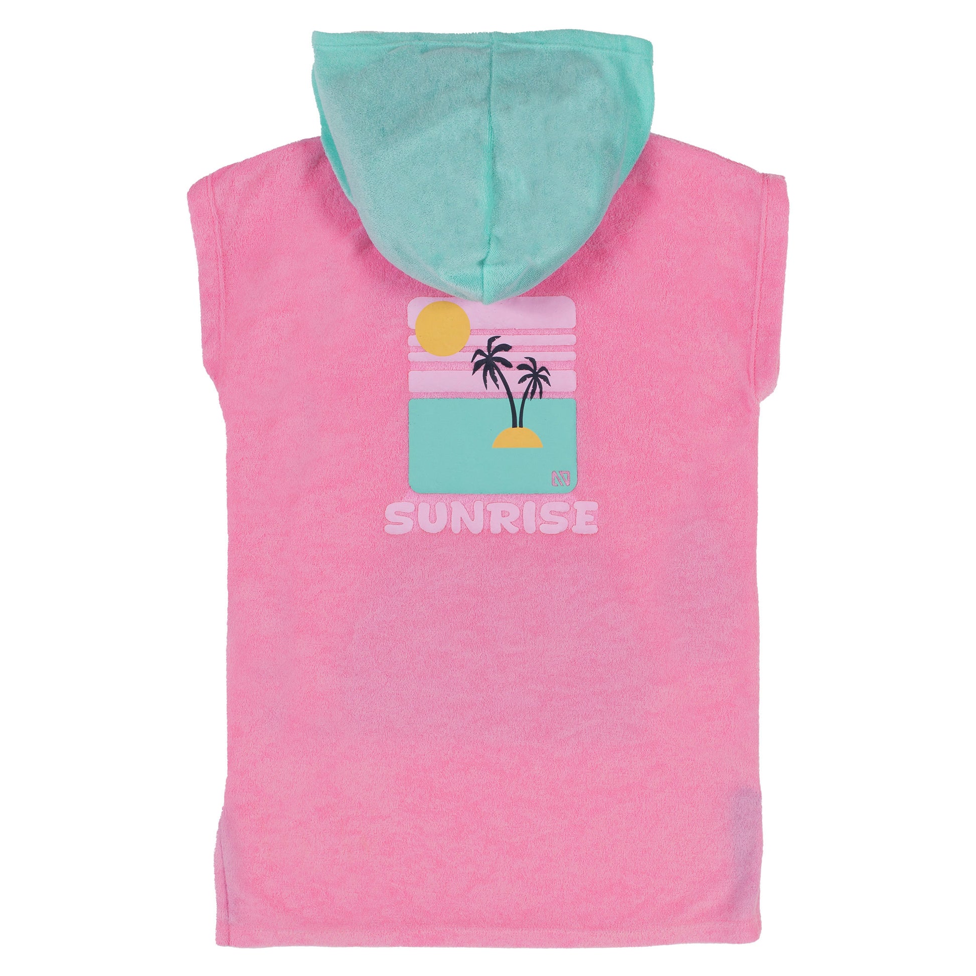 Boutique Petites Fleurs/ Poncho de plage Rose S25BP600/ Nano collection