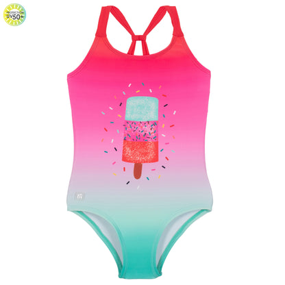 Maillot UV une-pièce pour fillette Pop sicle S25S08-03 (à venir)