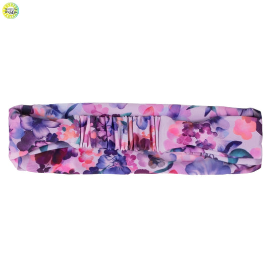 Bandeau UV pour fillette fleurs lilas S25S28-10