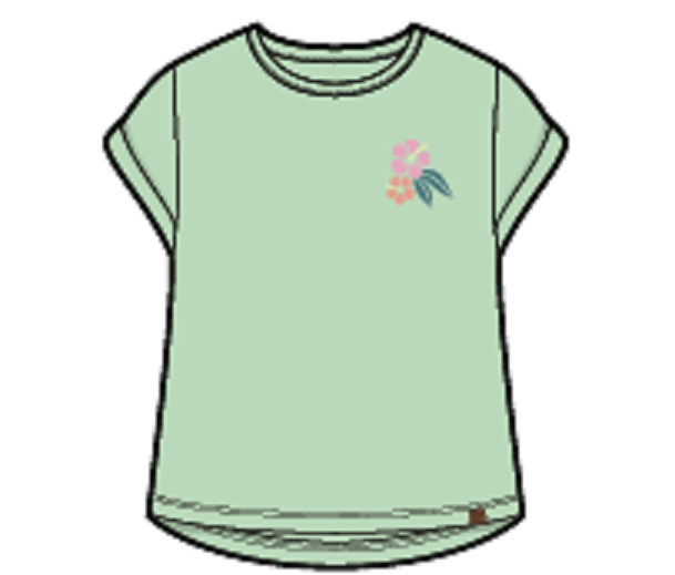 T-shirt menthe ALOHA S2604-09 (prévente)