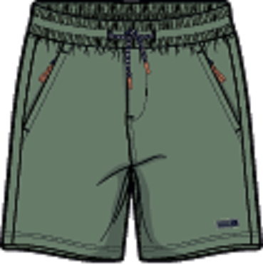 Bermuda vert Tout terrain S2605-04 (prévente)