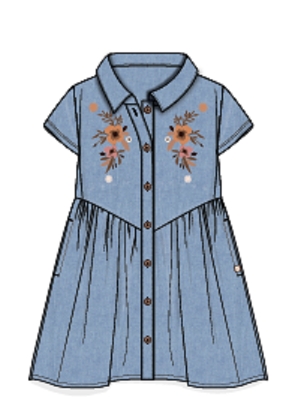 Robe denim Le club des cowgirls S2606-05 (prévente)