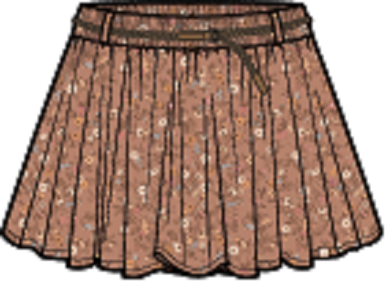 Jupe culotte Le club des cowgirls S2606-09 (prévente)