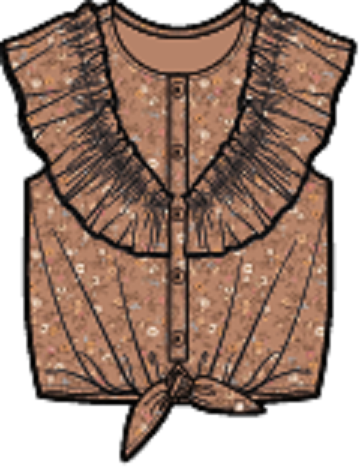 Blouse Le club des cowgirls S2606-12 (prévente)