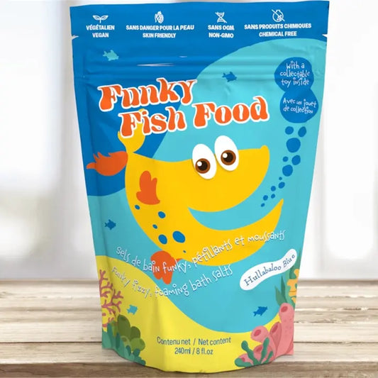 Funky fish food/ sel de bain amusant pétillants et moussants de Loot