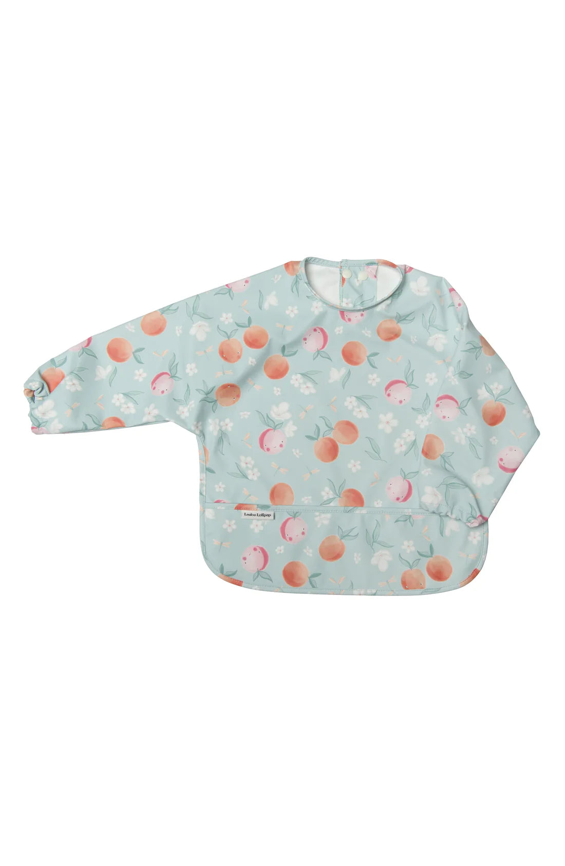 Boutique Petites Fleurs - Bavoir à manches longue pêches Loulou lollipop