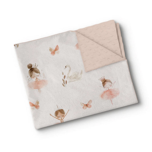 Boutique Petites Fleurs - Grande Couverture Minky PETITE ANGÉLIQUE