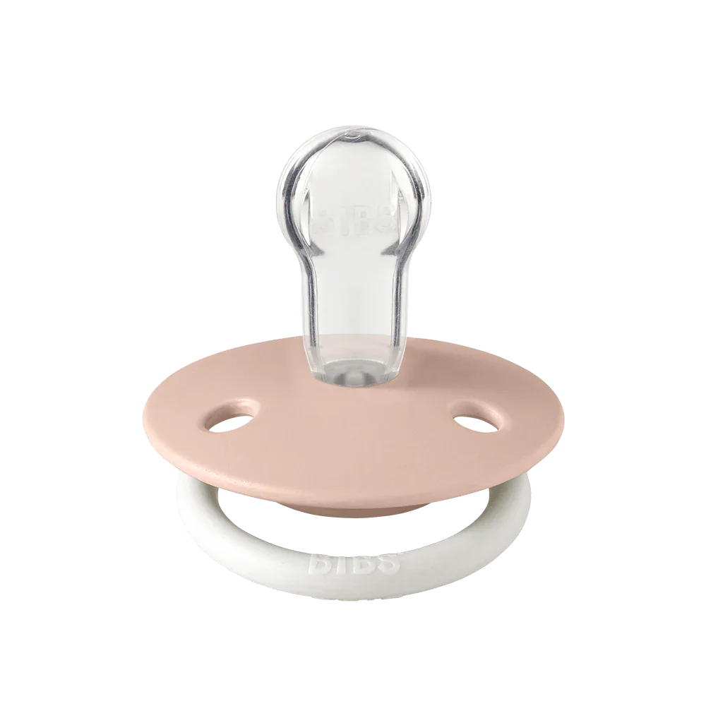 Suce bibs de Luxe rose et vanille taille unique 0-3 ans