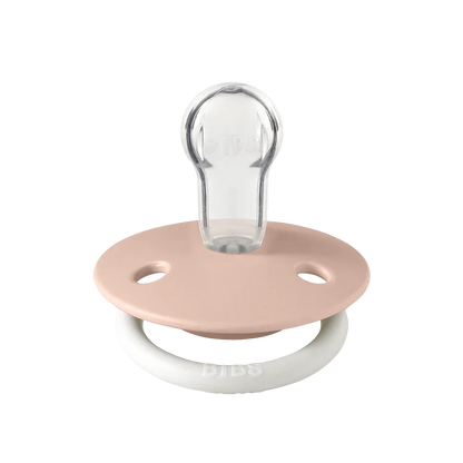 Suce bibs de Luxe rose et vanille taille unique 0-3 ans