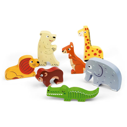 Boutique Petites Fleurs - Casse-tête en bois  ZOO Janod / puzzle chunky